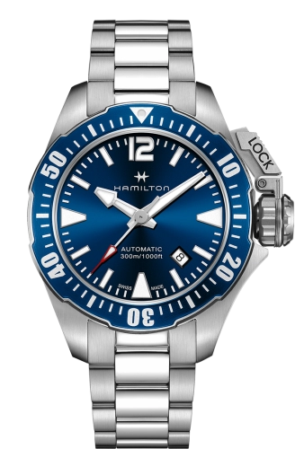 Hamilton H77705145 : Frogman Auto 42 Stainless Steel / Blue / Bracelet