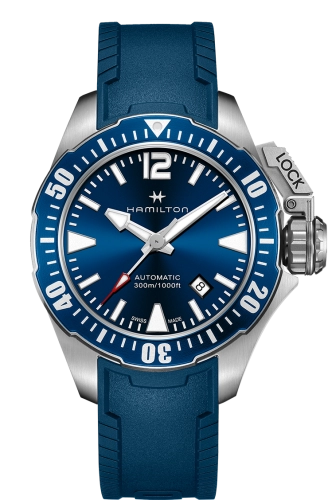 Hamilton H77705345 : Frogman Auto 42 Stainless Steel / Blue / Rubber
