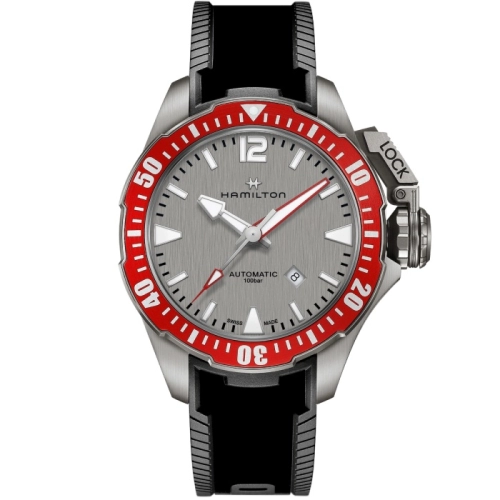 Hamilton H77805380 : Frogman Auto 46 Titanium / Silver