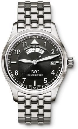 IWC IW3251-06 : Pilot's Watch Spitfire UTC Stainless Steel / Black / Bracelet