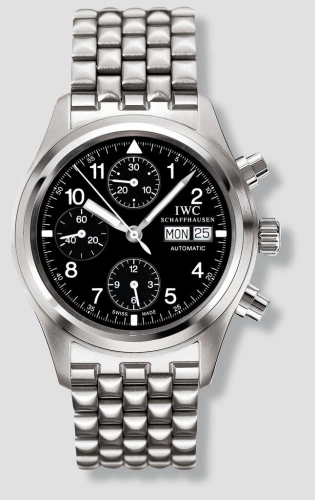 IWC IW3706-05 : Pilot's Watch Chronograph Stainless Steel / Black / German / Bracelet