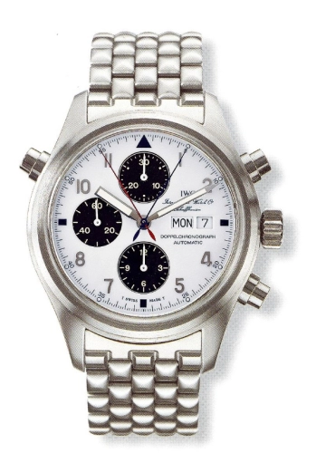 IWC IW3713-30 : Pilot's Watch Doppelchronograph Stainless Steel / White / Japan / Bracelet