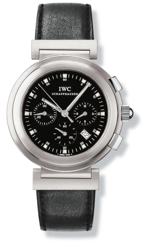 IWC IW3728-06 : Da Vinci SL Chronograph MecaQuartz Stainless Steel Brushed / Black / Nappa