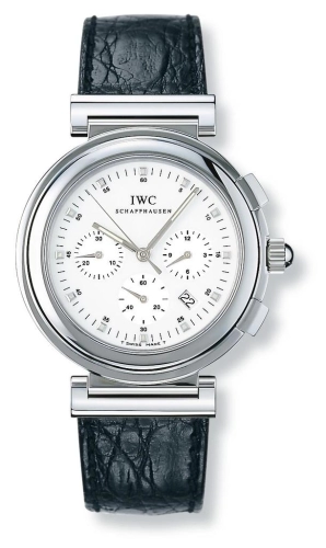 IWC IW3728-07 :  Da Vinci SL Chronograph MecaQuartz Stainless Steel / White / Croco
