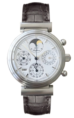 IWC IW3750-12 : Da Vinci Perpetual Stainless Steel / White / Italian