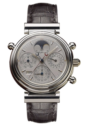 IWC IW3751-04 : Da Vinci Perpetual Rattrapante Platinum / Silver / English