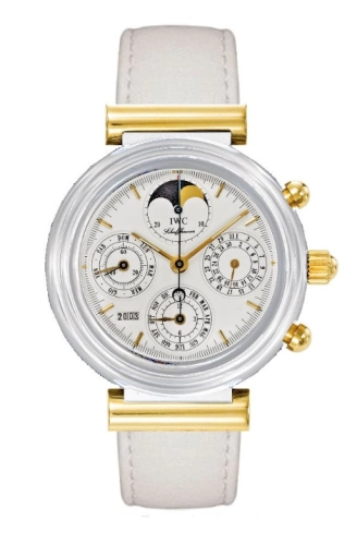 IWC IW3755-05 : Da Vinci Perpetual White Ceramic / Yellow Gold / White / German