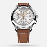 IWC Ingenieur Chronograph Custom Stainless Steel / Silver-Gold / Calf
