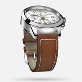 IWC Ingenieur Chronograph Custom Stainless Steel / Silver-Gold / Calf