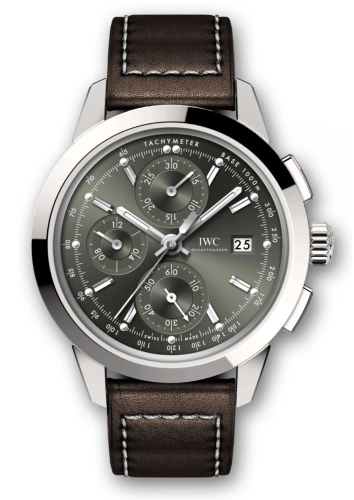 IWC IW3808-BO : Ingenieur Chronograph Custom Stainless Steel / Green-Rhodium / Calf