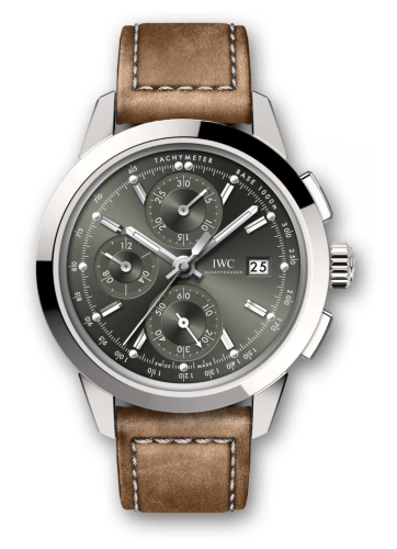 IWC IW3808-BP : Ingenieur Chronograph Custom Stainless Steel / Green-Rhodium / Calf
