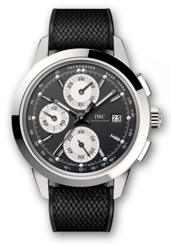 IWC IW3808-BW : Ingenieur Chronograph Custom Stainless Steel / Black-Silver-Black / Rubber