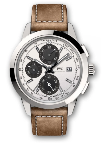 IWC IW3808-CF : Ingenieur Chronograph Custom Stainless Steel / Silver-Black-Black / Calf