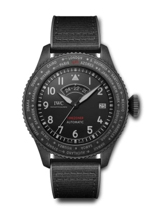 IWC IW3955-05 : Pilot’s Watch Timezoner Top Gun Ceratanium