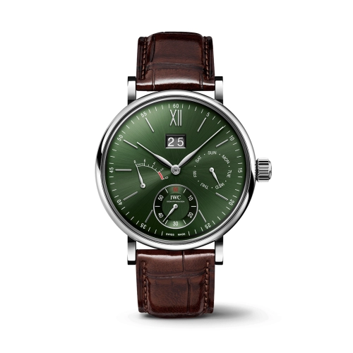 IWC IW5162-05 : Portofino Hand-Wound Day & Date Stainless Steel / Green