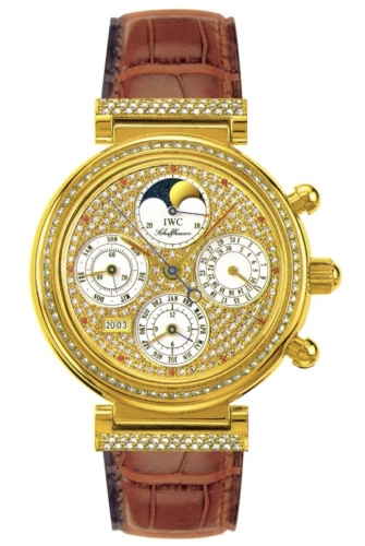 IWC IW8153-06 : Da Vinci Perpetual Yellow Gold / Diamond / Paved / Italian