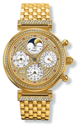 IWC IW9253-06 : Da Vinci Perpetual Yellow Gold / Diamond / Paved / German / Bracelet
