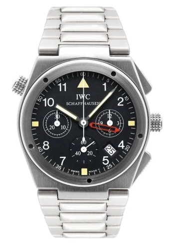 IWC IW9515-04 : Ingenieur Mecaquartz Chronograph Alarm White Gold / Black / Bracelet