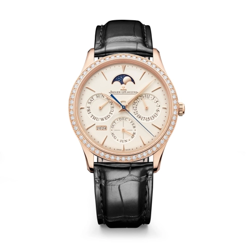 Jaeger-LeCoultre Q1142501 : Master Ultra Thin Perpetual Pink Gold - Diamond / Eggshell