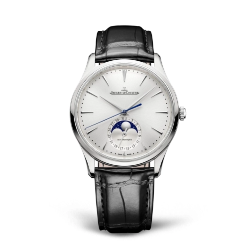 Jaeger-LeCoultre Q1368430 : Master Ultra Thin Moon Stainless Steel / Silver / Alligator