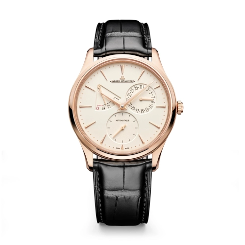 Jaeger-LeCoultre Q1372510 : Master Ultra Thin Réserve de Marche Pink Gold / Eggshell / Alligator
