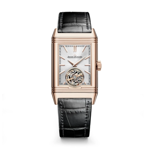 Jaeger-LeCoultre Q392243J : Reverso Tribute Duoface Tourbillon Pink Gold / Silver
