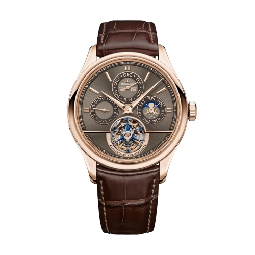 Jaeger-LeCoultre Q5242461 : Master Grande Tradition Tourbillon Cylindrique Quantième Perpétuel Pink Gold / Brown