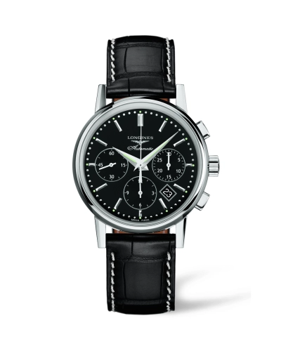 Longines L2.733.4.52.0 : Column-Wheel Chronograph Black
