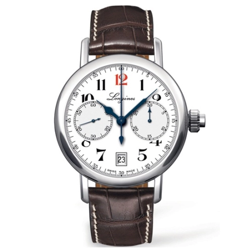 Longines L2.775.4.23.3 : Mono Pusher Chronograph 180th Anniversary Watch
