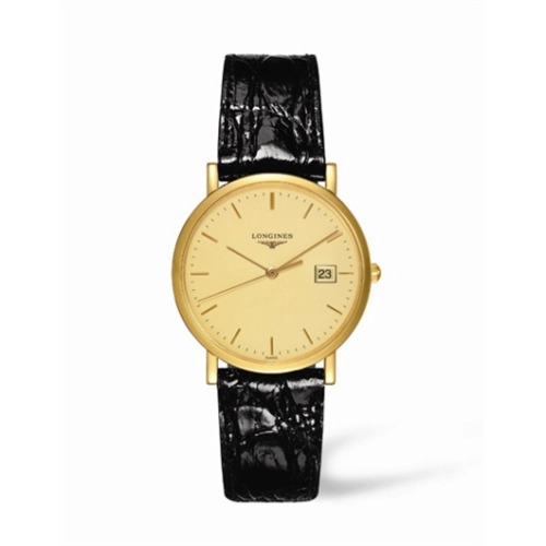Longines L4.777.6.32.2 : Presence 34 Quartz Gold