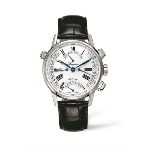 Longines L4.797.4.71.2 : Heritage Retrograde White