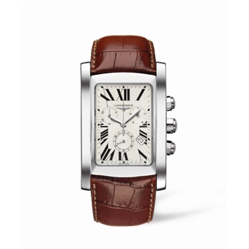 Longines L5.687.4.71.4 : DolceVita XL Chronograph Stainless Steel Roman