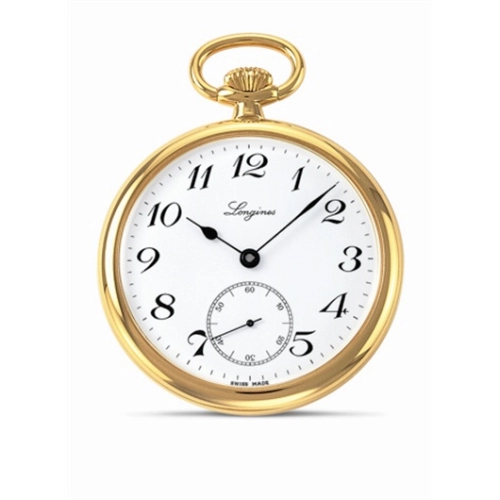 Longines L7.014.2.13.1 : Pocket Watch Gold-Plated / White - Arabic