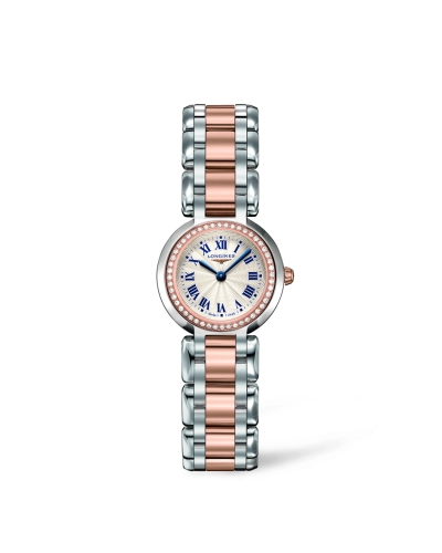 Longines L8.109.5.79.6 : PrimaLuna Quartz 23 Two Tone Pink Diamond