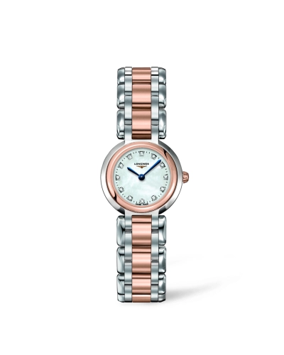 Longines L8.109.5.87.6 : PrimaLuna Quartz 23 Two Tone Pink MOP
