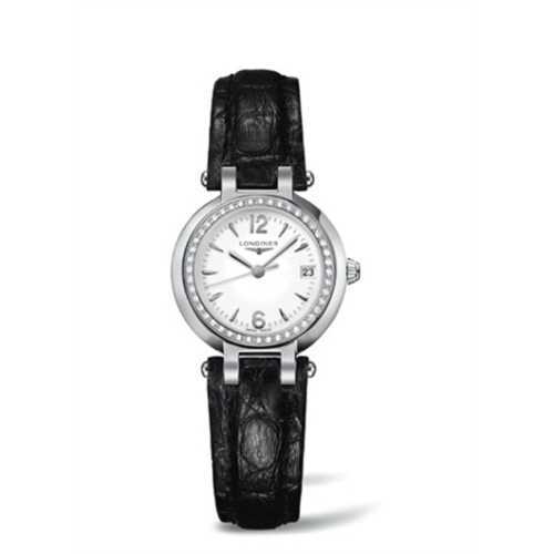 Longines L8.110.0.16.2 : PrimaLuna Quartz 26.5 Stainless Steel / Diamond / White