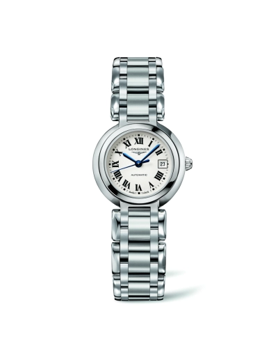 Longines L8.111.4.71.6 : PrimaLuna Automatic 26.5 Stainless Steel / Silver - Roman / Bracelet