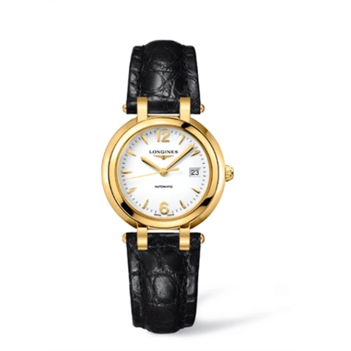 Longines L8.113.6.16.2 : PrimaLuna Automatic 30 Yellow Gold Strap Arabic