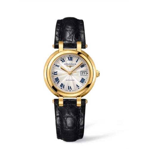 Longines L8.113.6.78.2 : PrimaLuna Automatic 30 Yellow Gold Leather