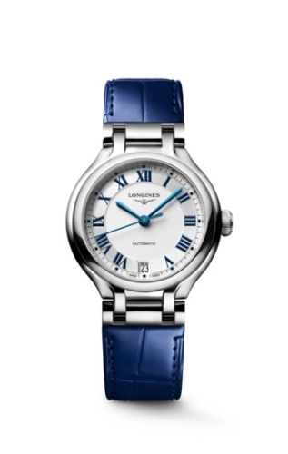 Longines L8.124.4.71.2 : PrimaLuna 34 Automatic Stainless Steel / Silver