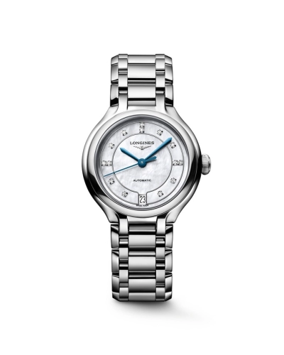 Longines L8.124.4.87.6 : PrimaLuna 34 Automatic Stainless Steel / MOP / Bracelet