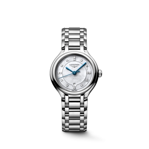 Longines L8.142.4.87.6 : PrimaLuna 30 Stainless Steel / MOP / Bracelet