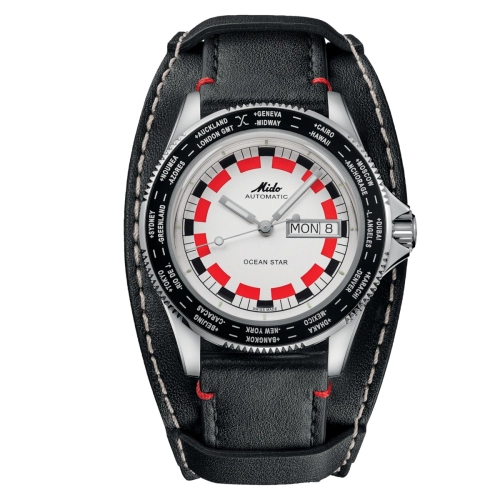 Mido M026.830.16.030.00 : Ocean Star Worldtimer Stainless Steel / Silver