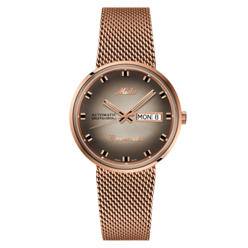 Mido M8429.3.23.11 : Commander Shade Rose Gold / Grey / Bracelet