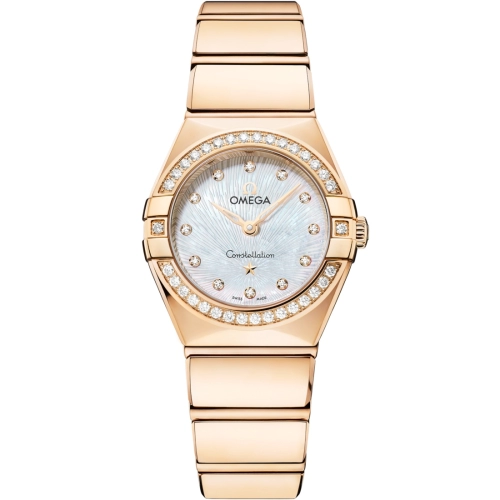 Omega 131.55.25.60.55.003 : Constellation Manhattan 25 Quartz Yellow Gold - Diamond / MOP Supernova