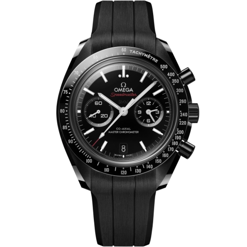 Omega 310.92.44.51.01.004 : Speedmaster Moonwatch Co-Axial Master Chronometer Dark Side of the Moon / Rubber