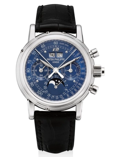 Patek Philippe 5004P-064 : Perpetual Calendar Split Seconds Chronograph 5004P Blue Eric Clapton