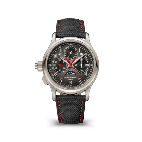 Patek Philippe 5373P-001 : Perpetual Calendar Split-Seconds Chronograph 5373 Left-Hander Platinum / Grey