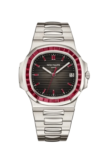 Patek Philippe 5711/112P-001 : Nautilus 5711 Platinum - Ruby / Grey