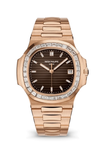 Patek Philippe 5723/1R-010 : Nautilus 5723 Rose Gold - Diamond / Brown